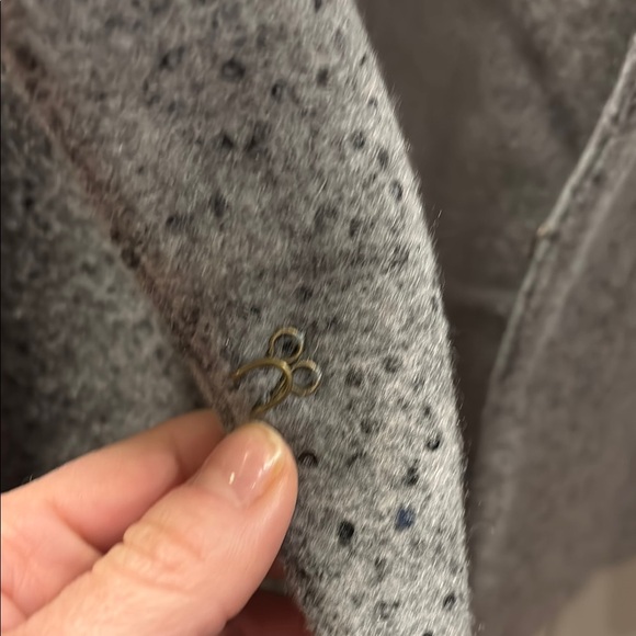 Habitat sz L Gray Wool Blend Jacket - Picture 3 of 7